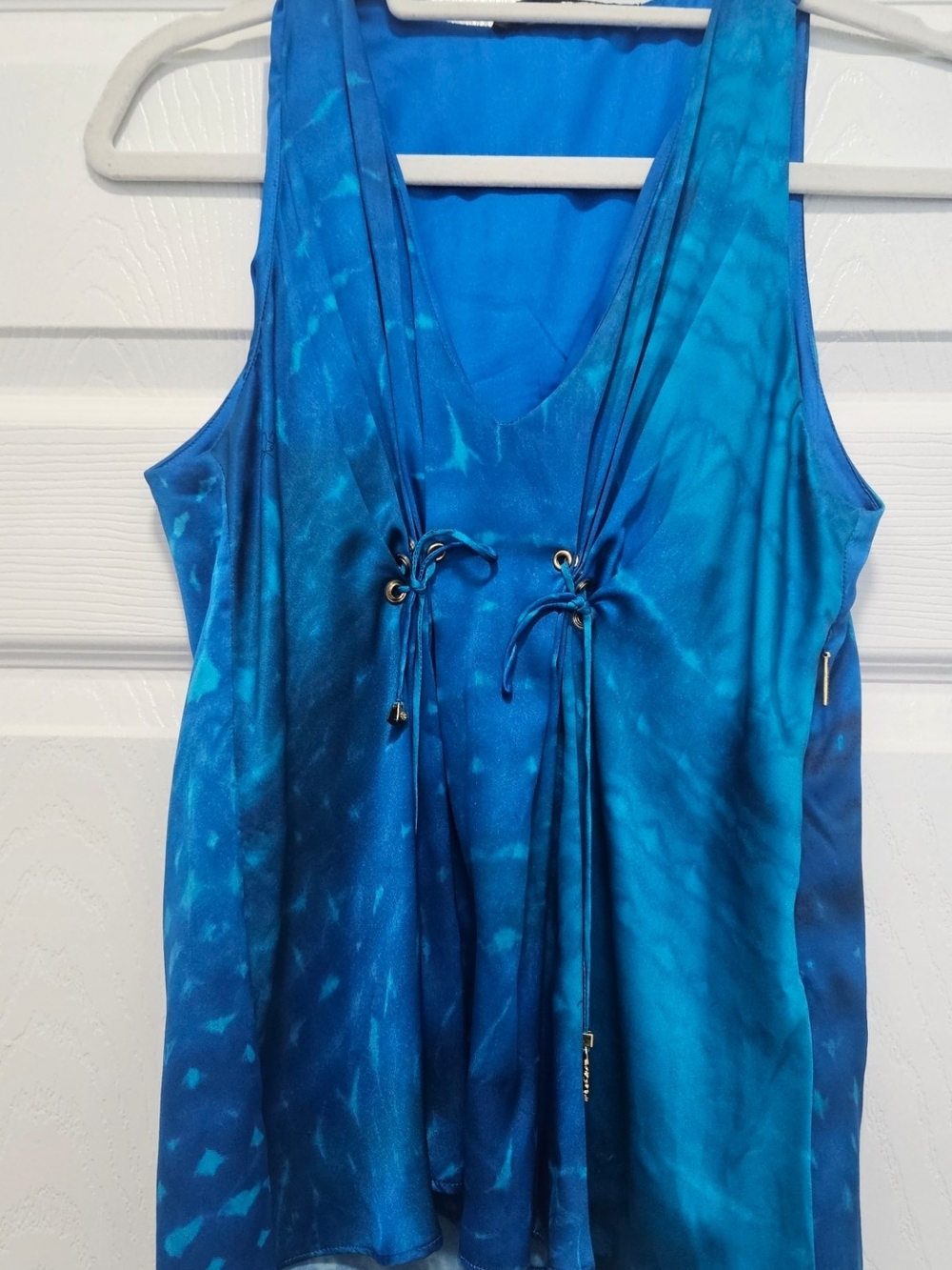 Roberto Cavalli Light Blue Silk Top - Roberto Cavalli